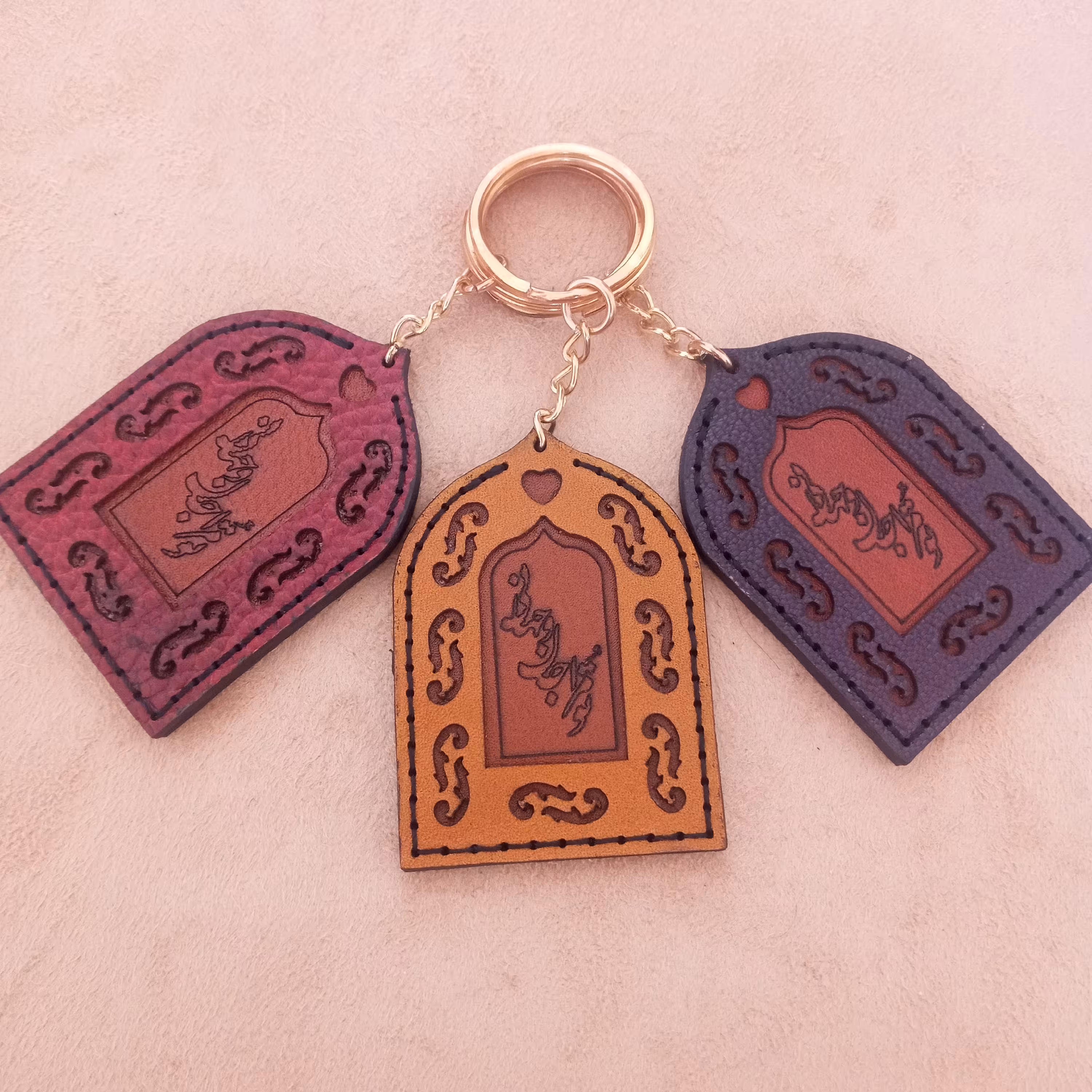 3عدد جاکلیدی چرم طبیعی، تو مرا جان و جهانی 