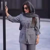 مانتو شلوار زنانه پرشین مدل بهاره