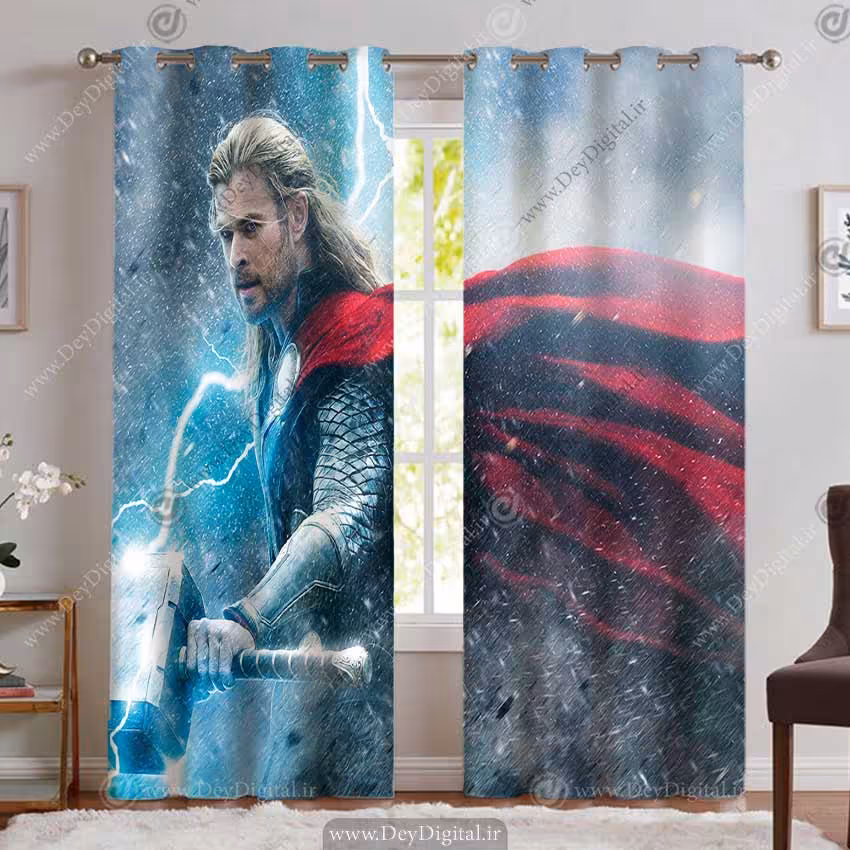 پرده اتاق نوجوان طرح ثور PK-5348