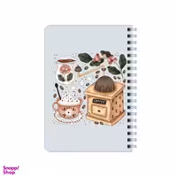 دفترچه یادداشت بامبیلیپ مدل چوبی طرح قهوه ساب و فنجان کد 2071659
