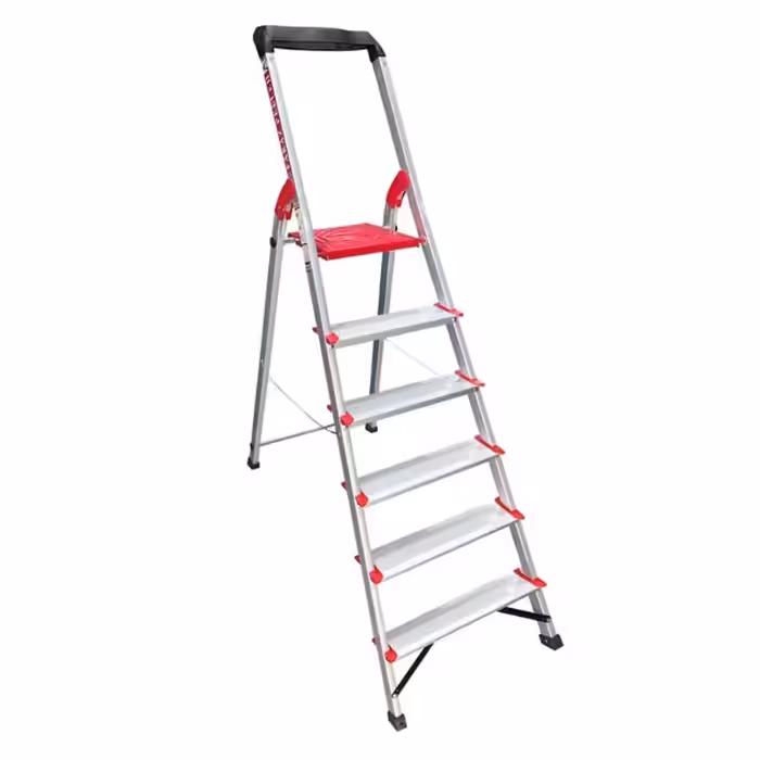 نردبان آلومینیومی فراز پله مدل زمرد 6 پله(ارسال پس کرایه و به عهده مشتری) 