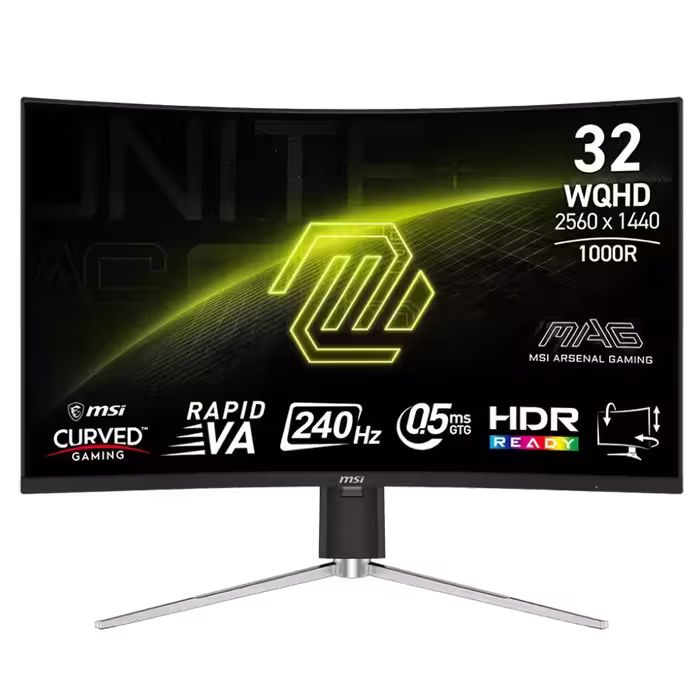 مانیتور 32 اینچ ام اس آی MSI MAG 325CQRXF E2 black | فروشگاه گیمینگ تکاف
