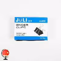 گیره کاغذ دوبل 41 میلیمتر جولی بسته 12 عددی