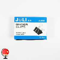 گیره کاغذ دوبل 41 میلیمتر جولی بسته 12 عددی