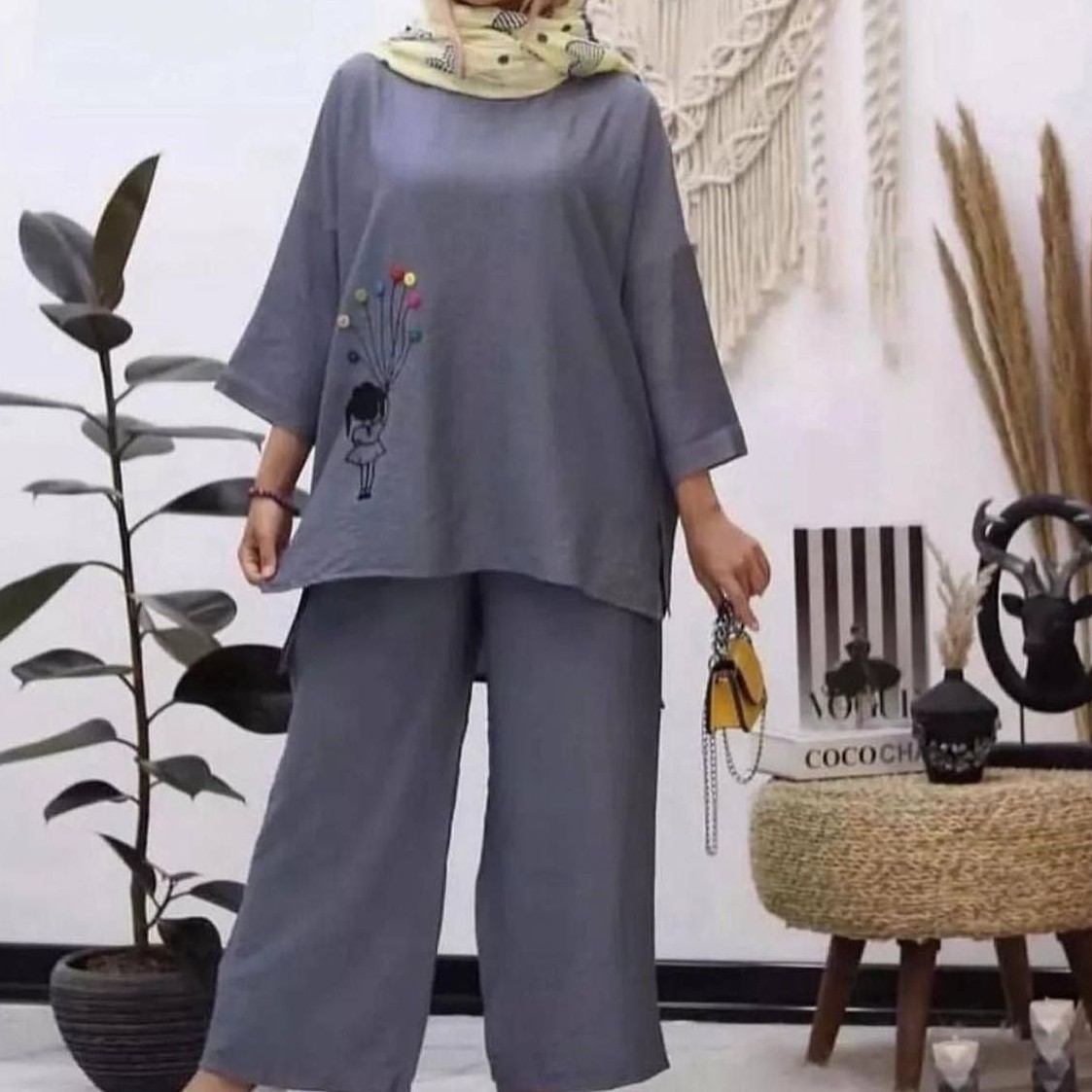 تونیک شلوار ابر و بادی2