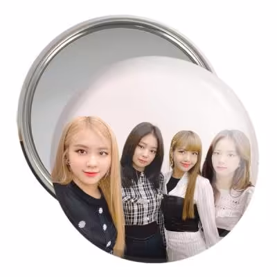 آینه جیبی خندالو مدل گروه بلک پینک Black Pink کد 14556