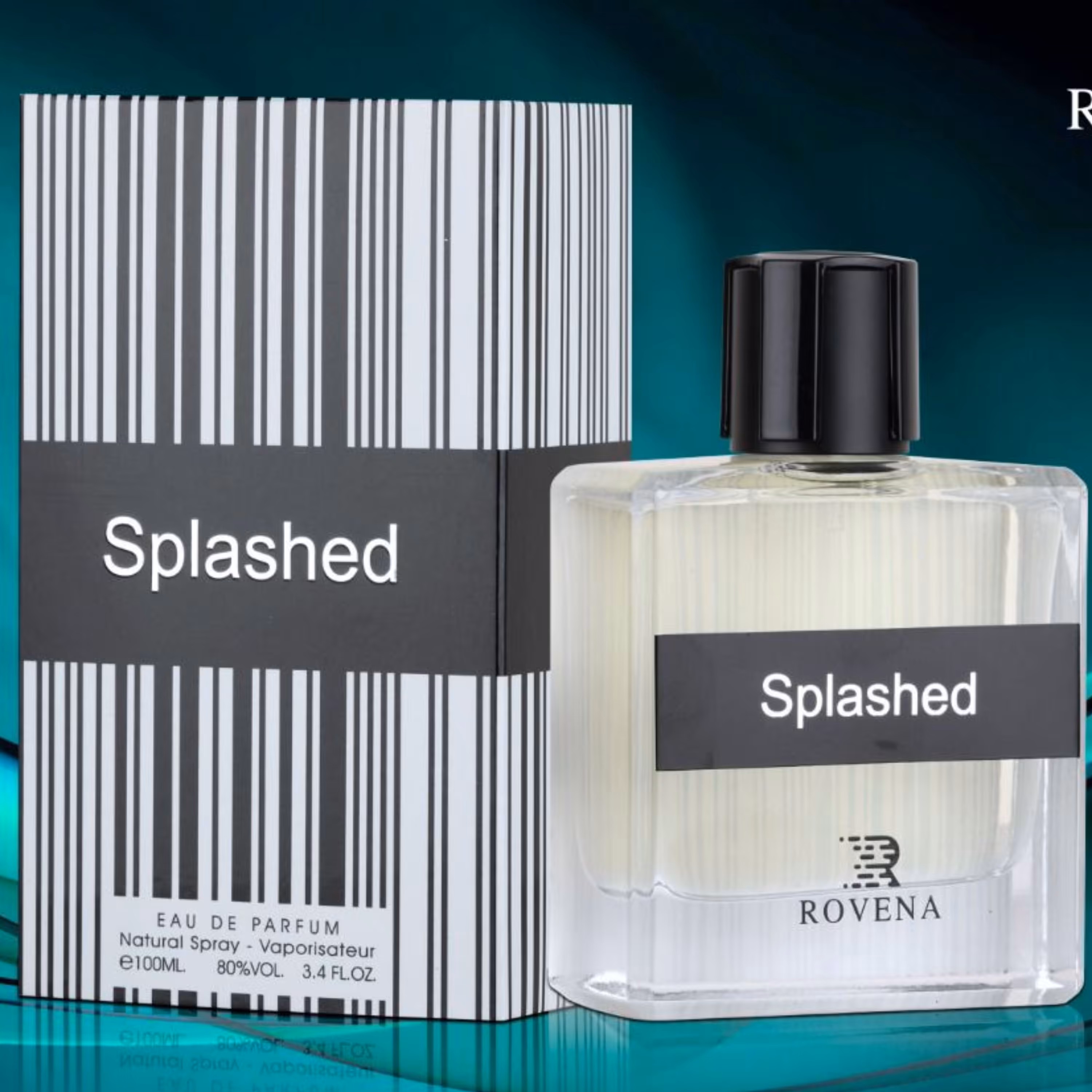ادکلن روینا اسپلشد ROVENA SPLASHED(رایحه ادکلن آرماف اسپلندور بلک - مشکی)