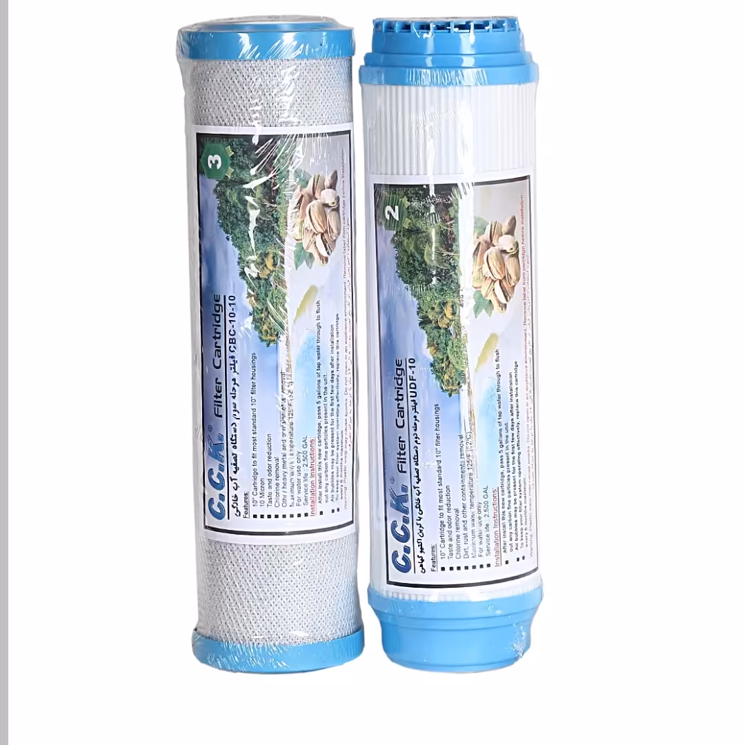 فیلتر دوم و سوم دستگاه تصفیه کننده آب خانگی سی سی کا مجموعه 2 عددی

