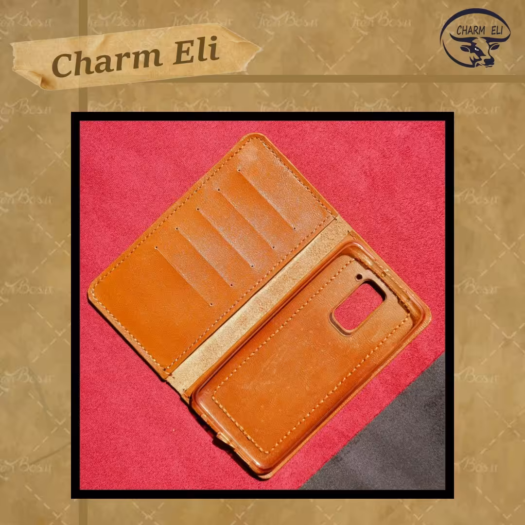 کیف موبایل چرم طبیعی دستدوز