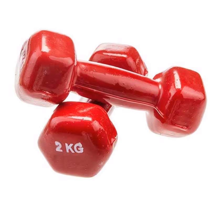 دمبل بانوان روکش‌دار 2 کیلوگرمی