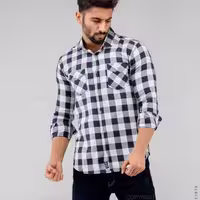 پیراهن مردانه چهارخونه آلوین(کد 233)