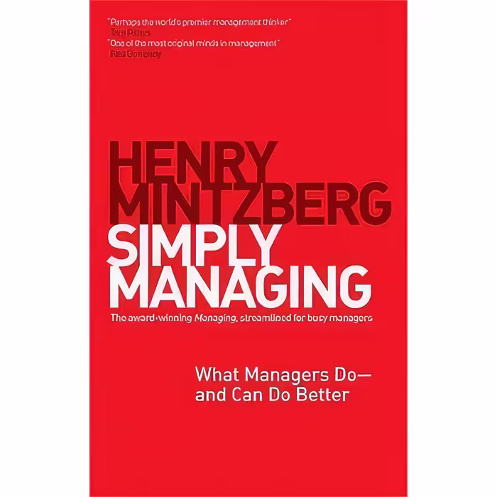 کتاب زبان اصلی Simply Managing اثر Henry Mintzberg