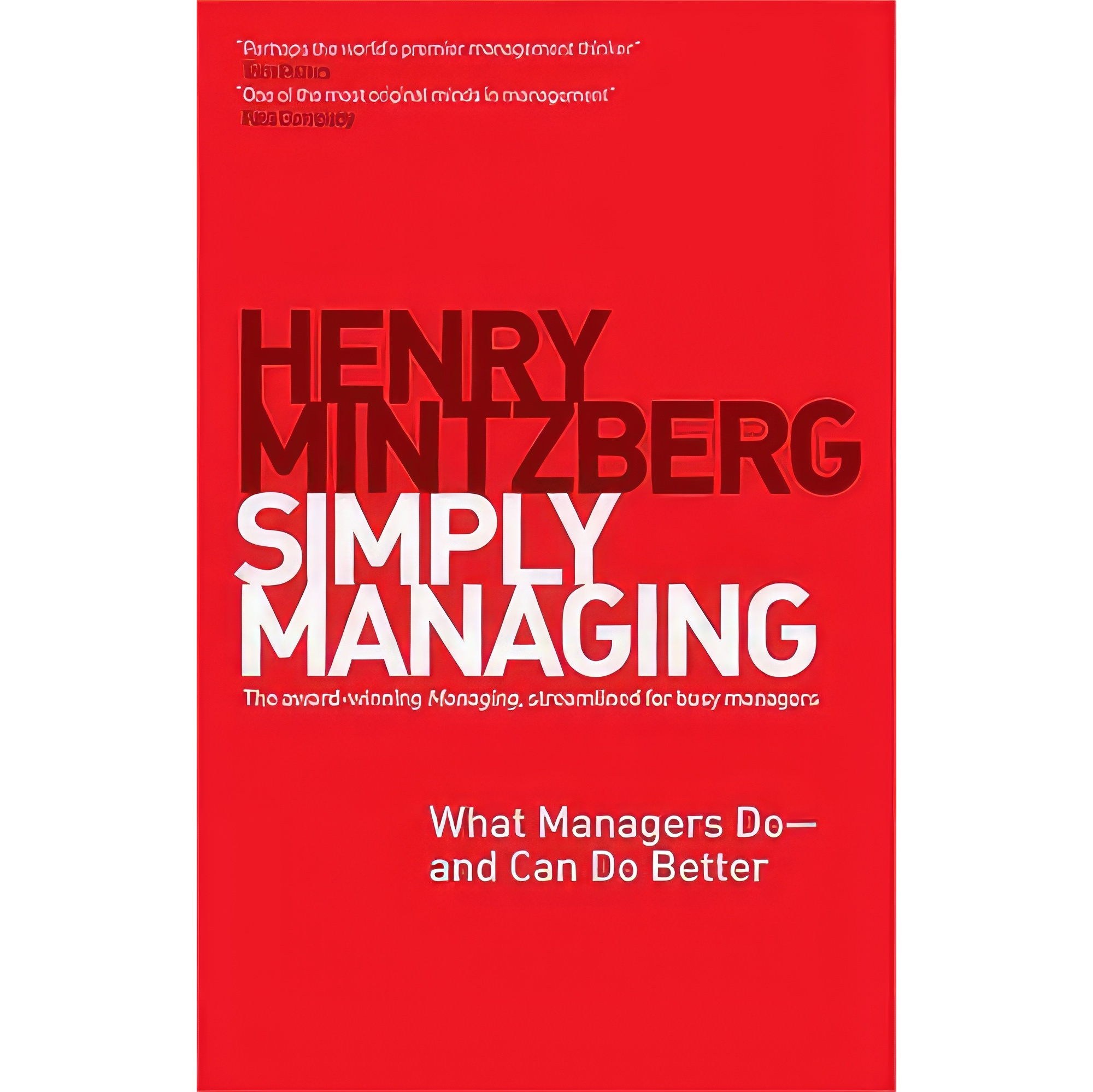 کتاب زبان اصلی Simply Managing اثر Henry Mintzberg