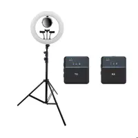 کیت تولید محتوا رینگ لایت هیرو  Hero YQ-520 A ، پایه نور 805 و میکروفون SX9