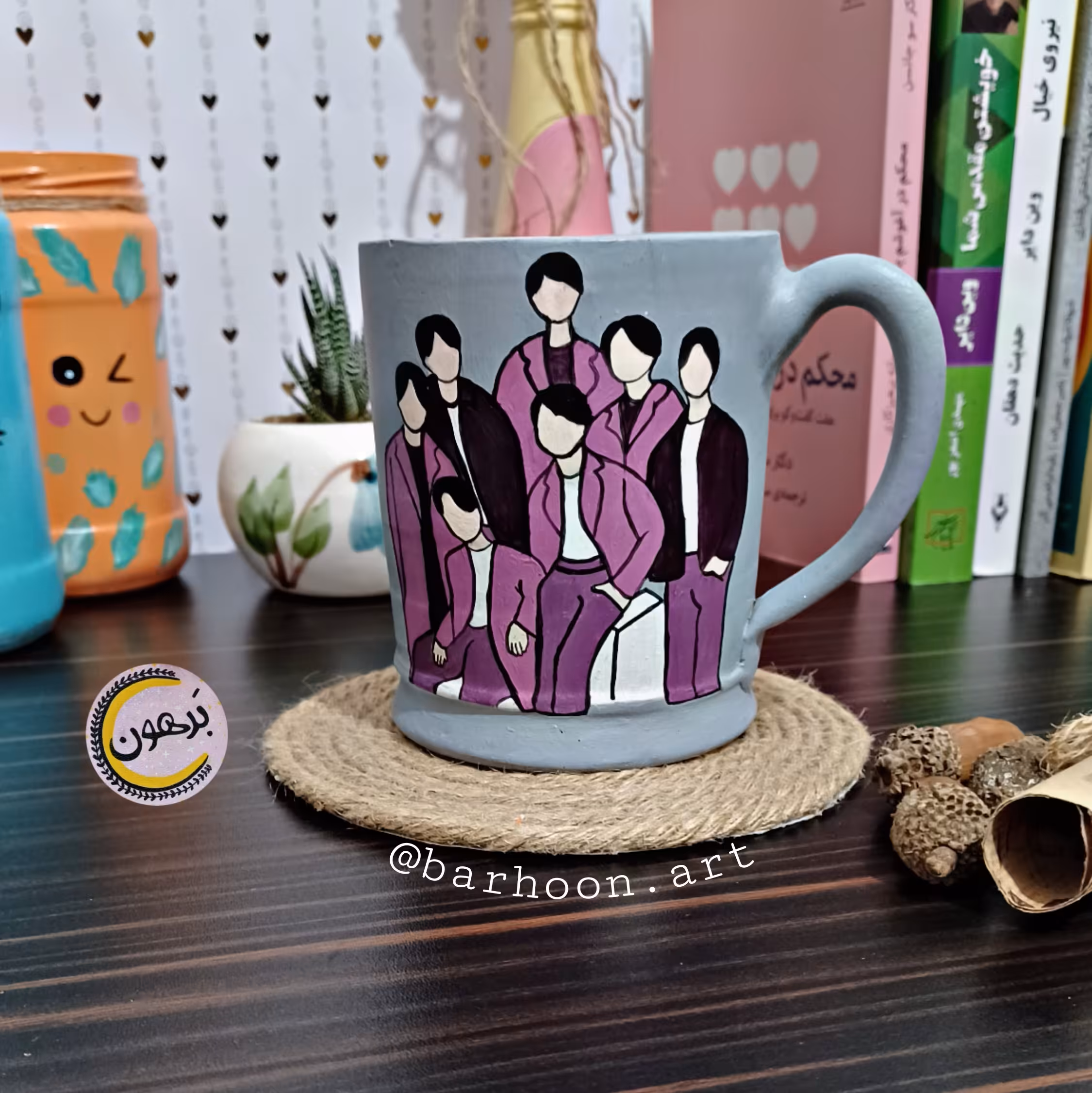 ماگ سفالی تقویم دار