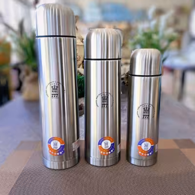 فلاسک یا فلاکس چای نیم لیتر قلمی استیل کوهنوردی بی ام جی 777 اصل bmg