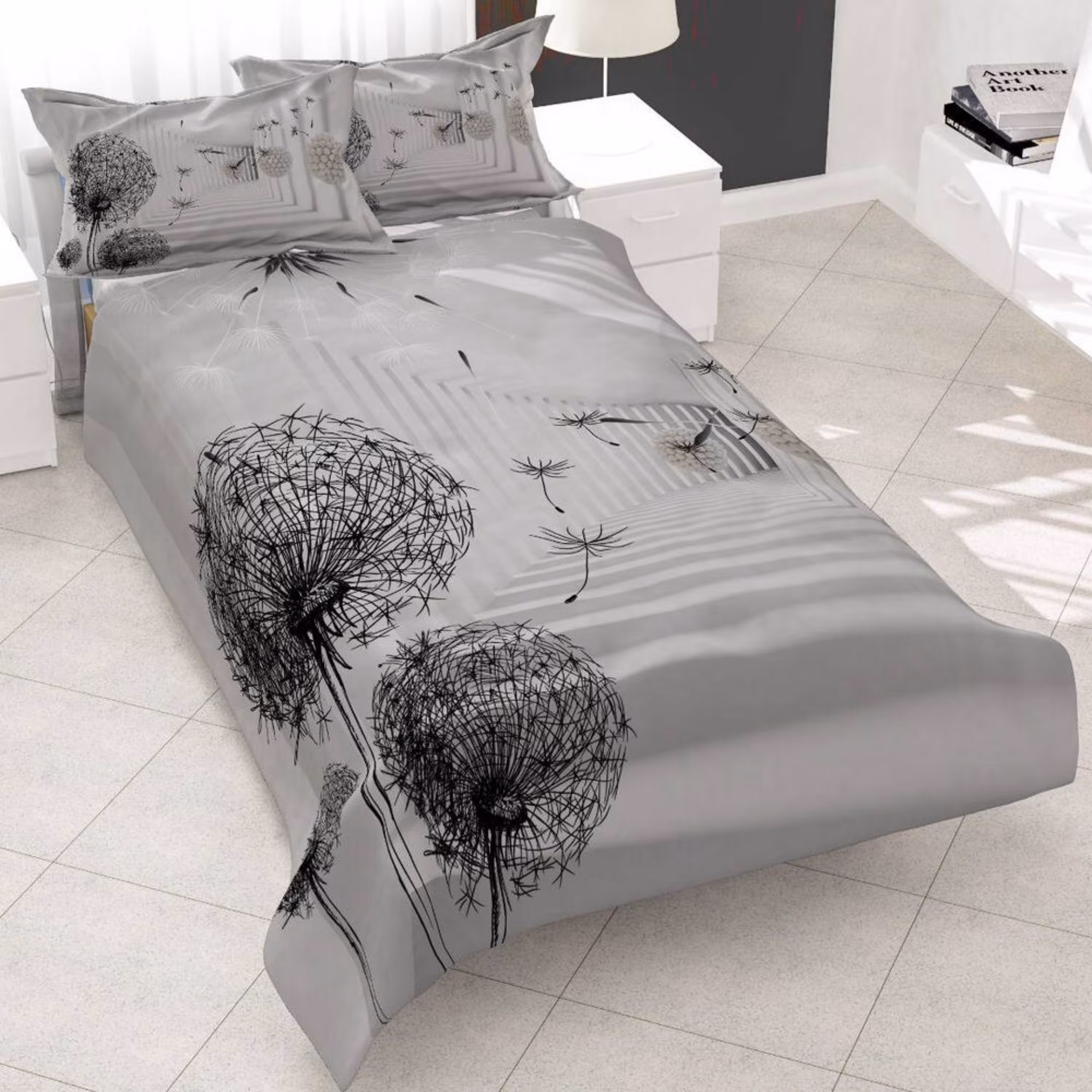 روتختی تک نفره سه بعدی برند گوزل -5 تکه -کد403