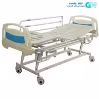 تخت بیمارستانی برقی سه شکن موتور هاردی 6000 نیوتنی