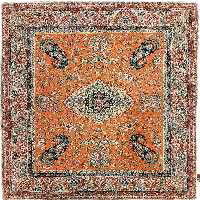 رومیزی ترمه ابریشم صفائی ابعاد 100 در 100 کد 17 با 5 رنگ متنوع  برند هاشمی