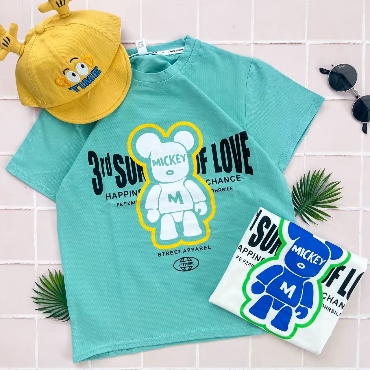 تیشرت تک اسپورت وارداتی کیفیت تضمینی مناسب 7 تا 15 سال جنس نخ پنبه دو رنگ جذاب و شیک 