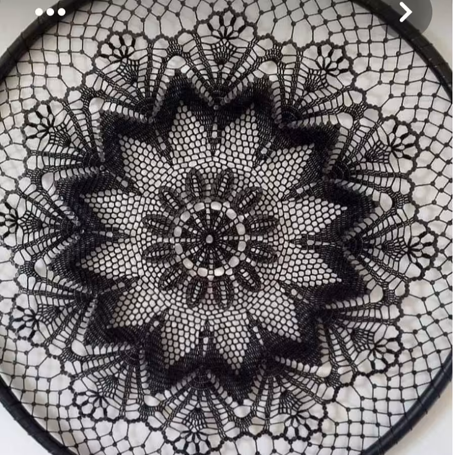 دریم کچر قلاب بافی با مرسریزه مشکی  رنگ قابل تغییرمیباشد مجموعه 1 عددی در ابعاد حدودا 45 تا 50