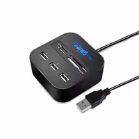 هاب و رم ریدر 3 پورت USB 2.0 کمبو