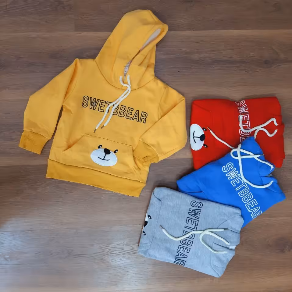 هودی تک جیب خرس