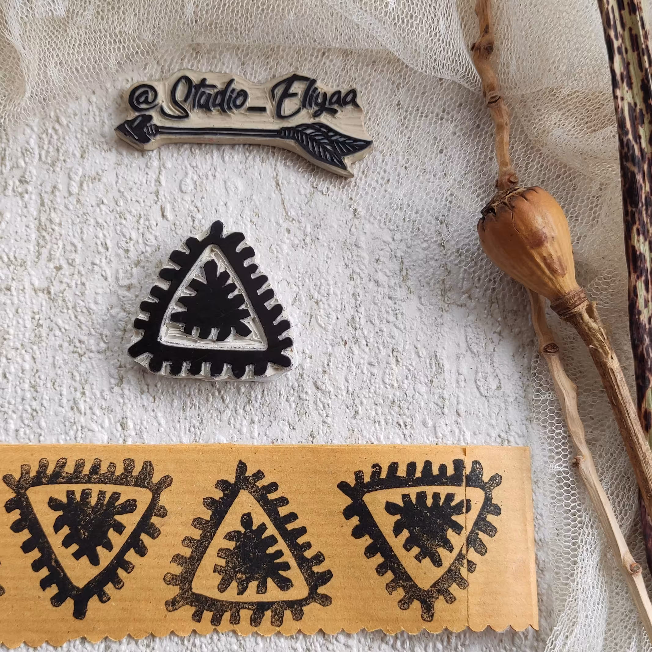 مهر دست ساز   مثلث 