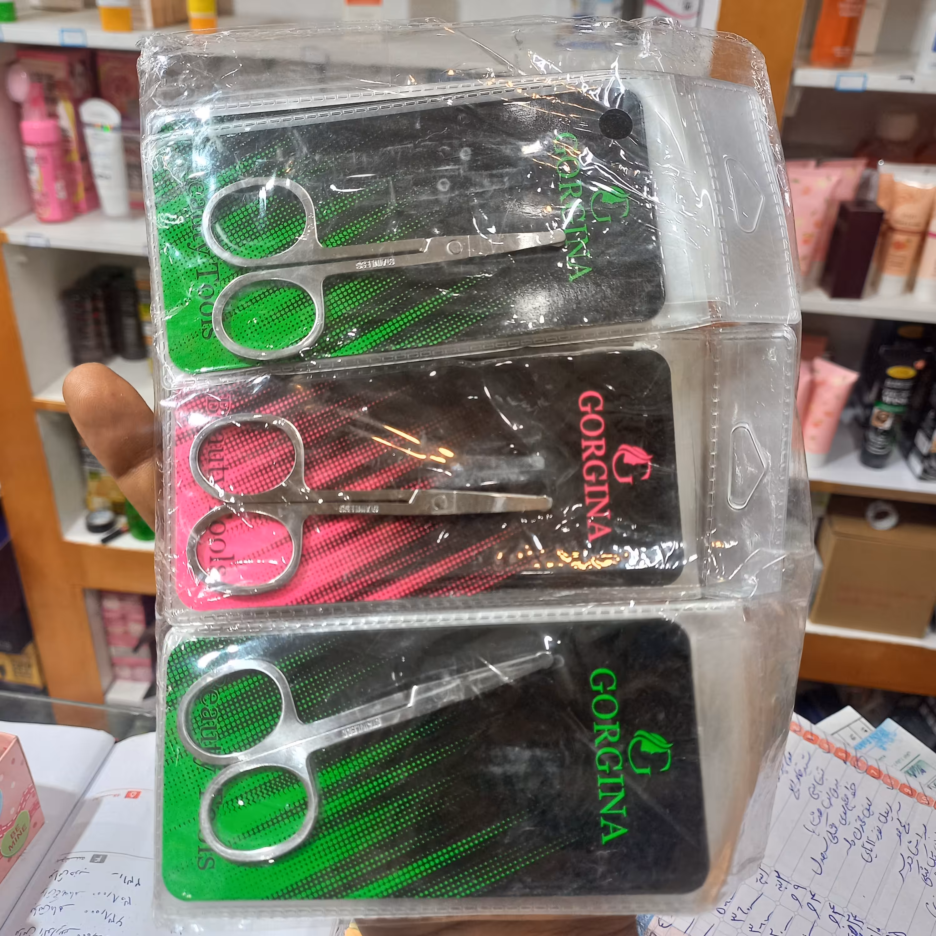 قیچی آرایشی تمام استیل