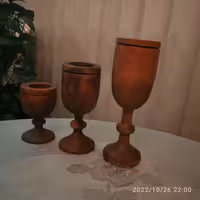 پایه شمع چوبی  درسه سایز مختلف