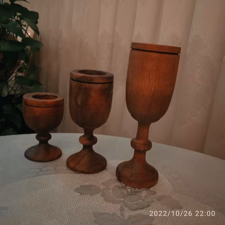 پایه شمع چوبی  درسه سایز مختلف