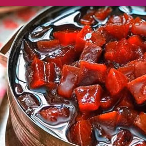 مربای به اصل اصفهان درجه یک (از محصول درشت که بر خلاف محصول ریز آبدار تر،شیرین تر ،معطر تر و خوش طعم تر است)