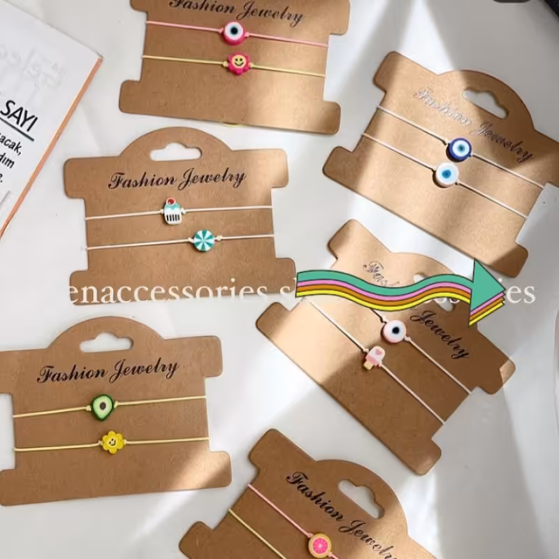 دستبند دخترانه زنانه ظریف بسیار زیبا ست دو عددی 