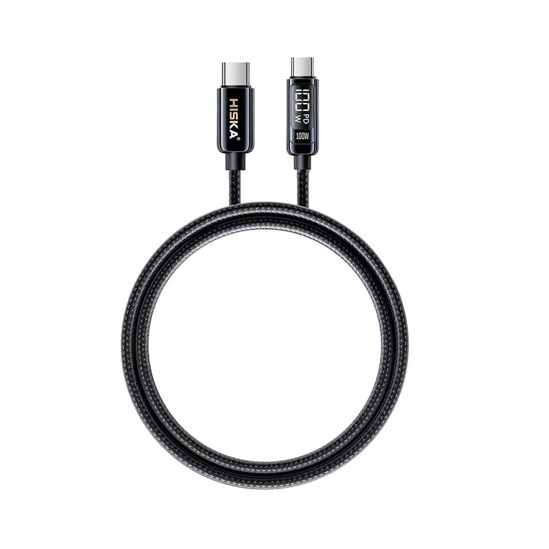 کابل شارژ Type-C به Type-C هیسکا مدل LX-15CC به طول 1.2 متر (گارانتی 12 ماهه)