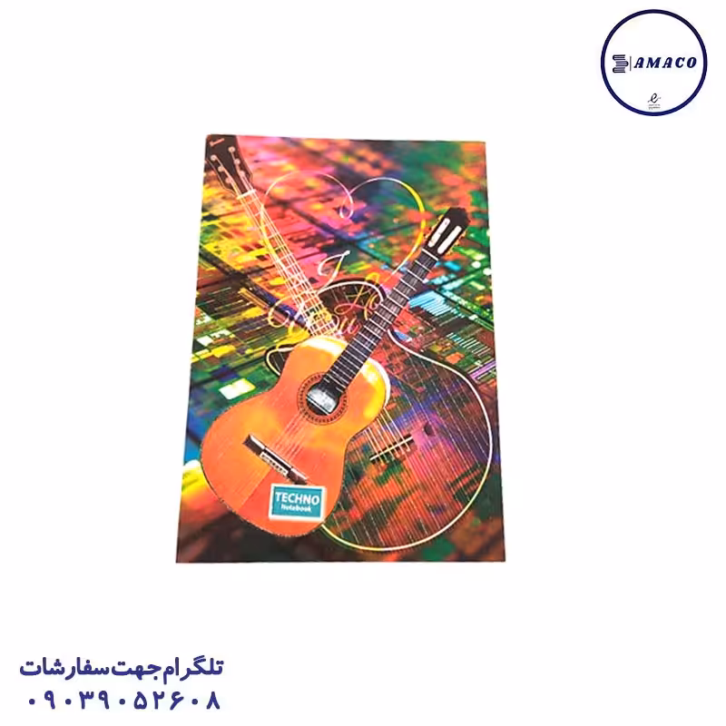 دفتر 50 چهارخط ته چسب تکنو