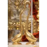 مجسمه قو برنجی هندی 49 سانتی جفتی