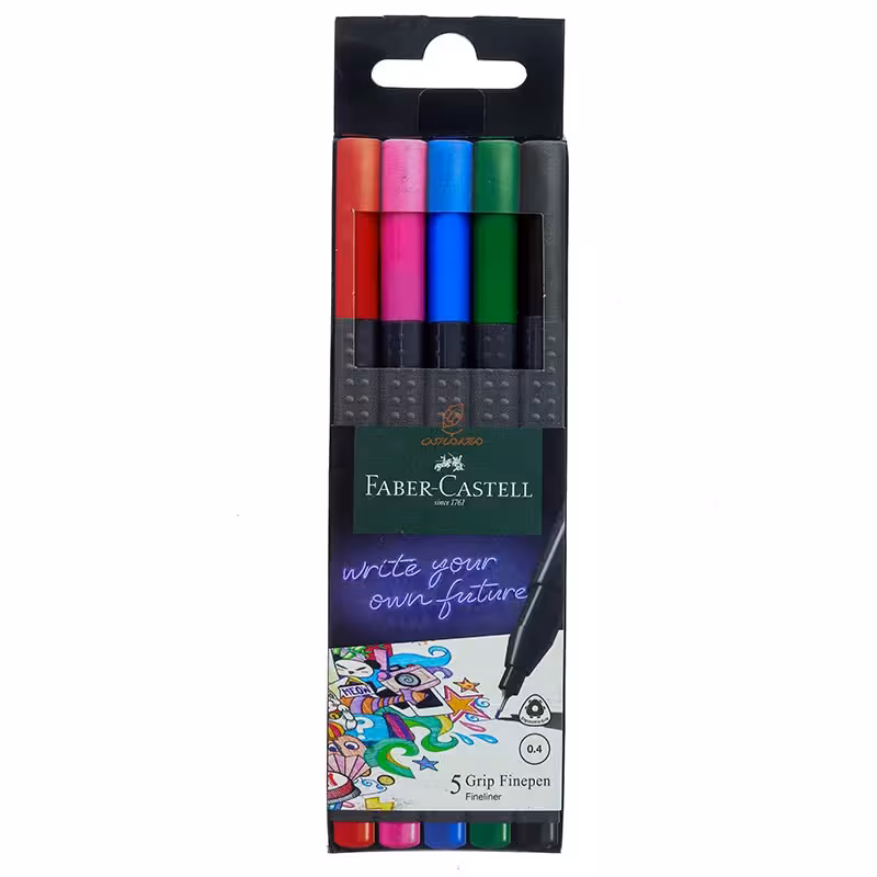 روان نویس 5 رنگ فاین پن مدل 1604 فابرکاستل FABERCASTELL