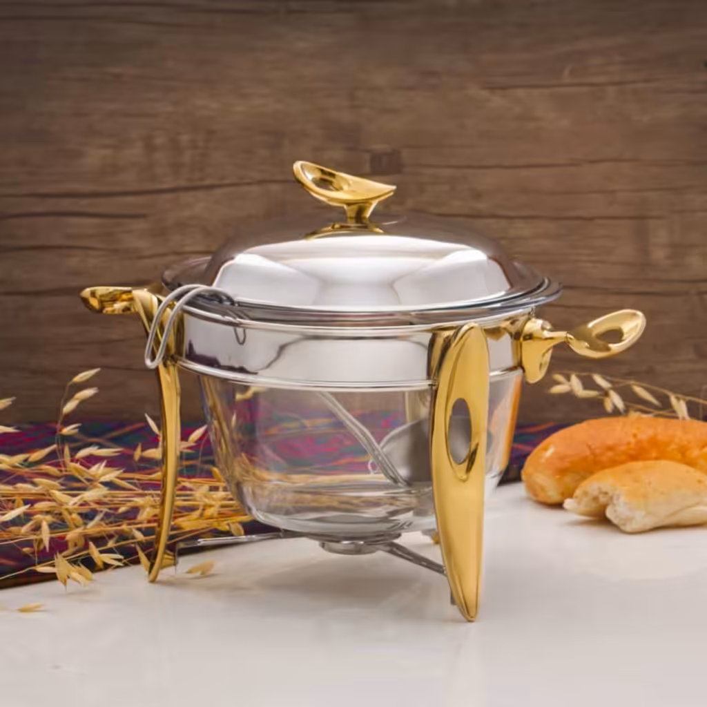 سوفله سوپ خوری فلزی فیلم دو رنگ SAFINOX کد KR710