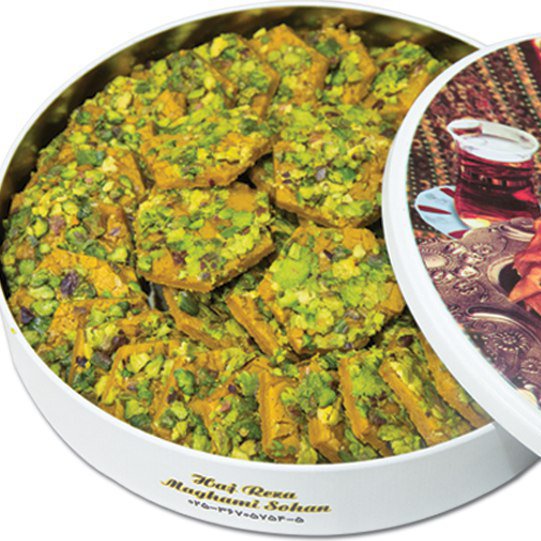 سوهان شش ضلعی قم (900 گرم با ظرف)