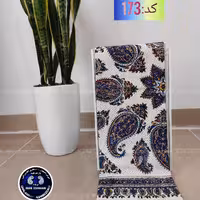 کد 173    رومیزی و جلو مبلی و سفره 4نفره قلمکار ممتاز طرح گل و بته عروسکی  کیفیت اعلا تضمینی سایز یک در یک