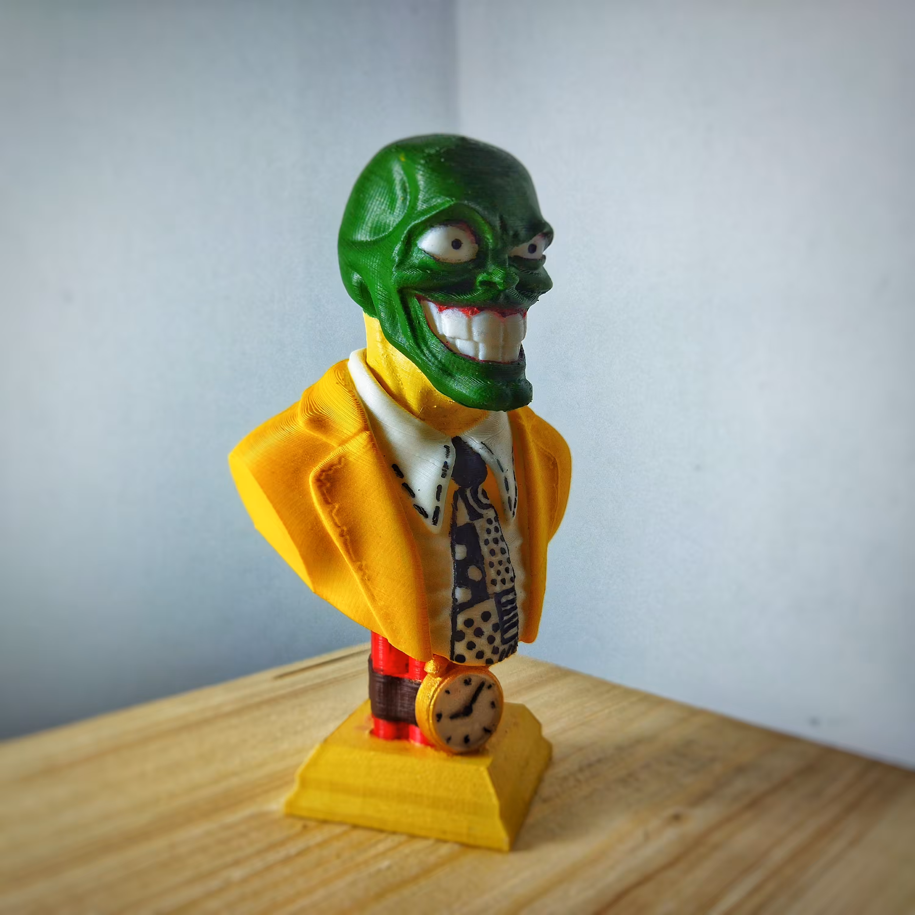 تندیس  فیگور 12 سانتی  شخصیت  اصلی  فیلم ماسک Mask ، جیم کری 