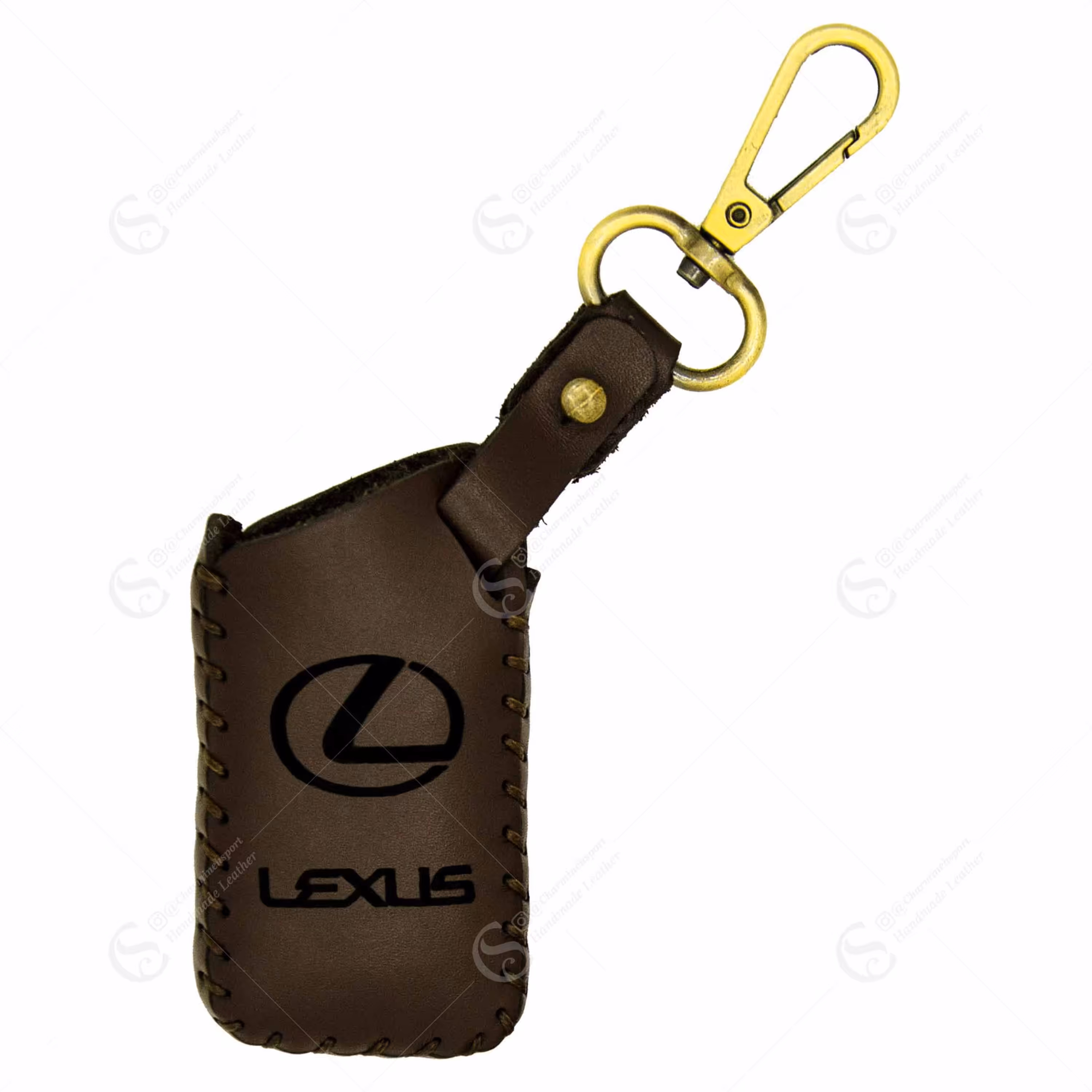 جاسوییچی چرم طبیعی گاوی قهوه ای مناسب لکسوس 