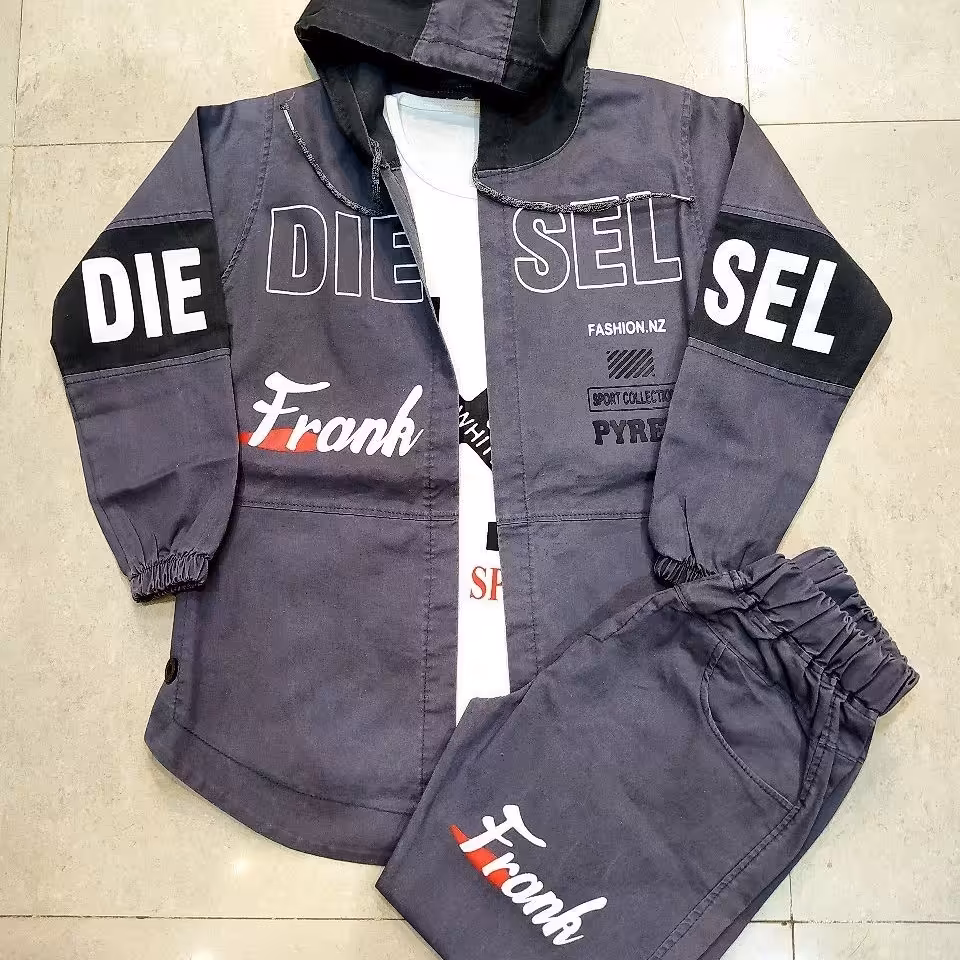 سه تیکه کتان شسته شده با تیشرت سفید و شلوار کتان دمپا گت