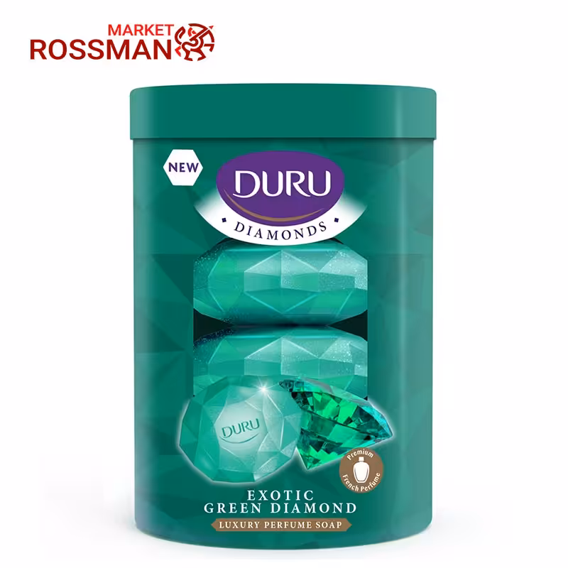 صابون زیبایی دورو Duru مدل الماس سبز عجیب و غریب 4 عددی