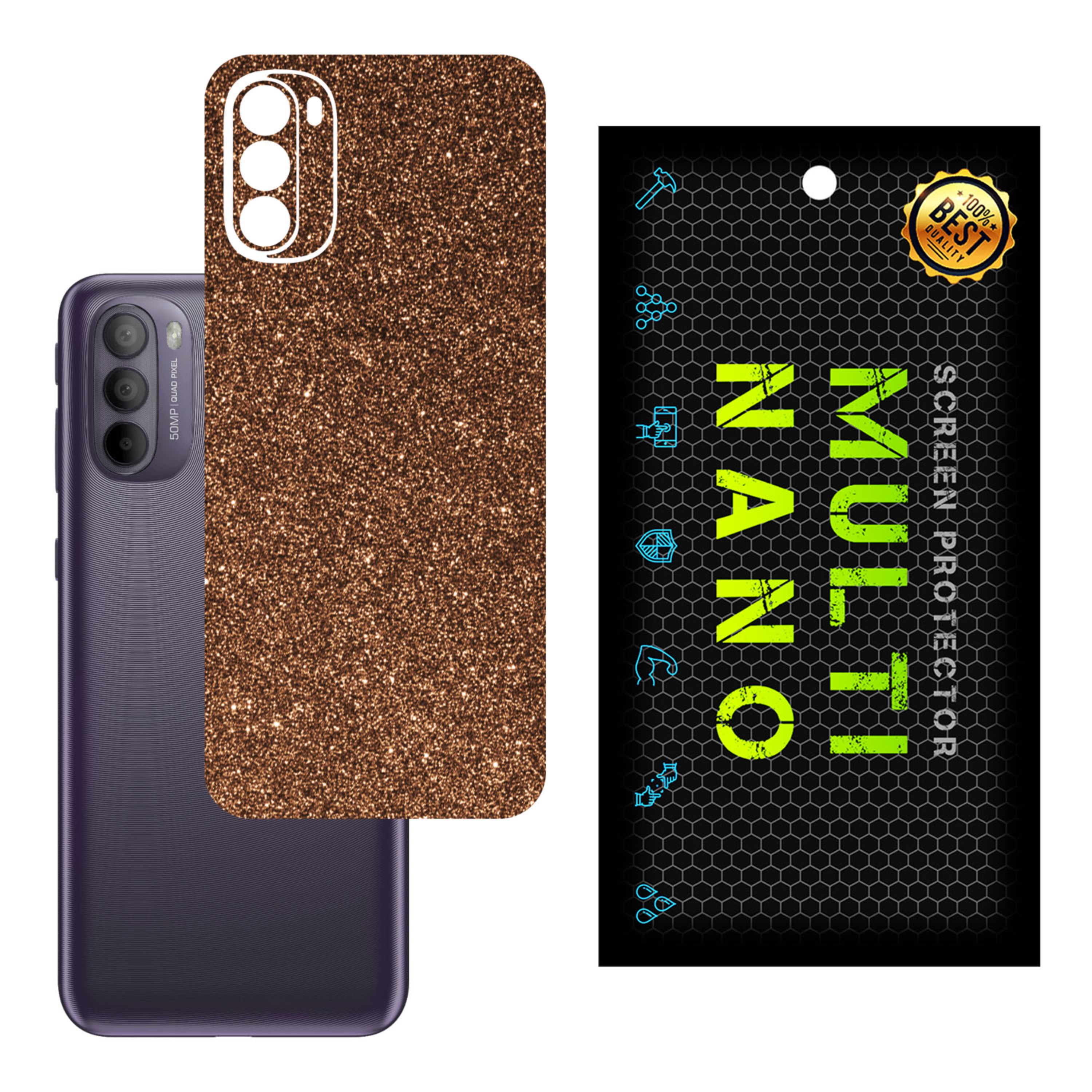 برچسب پوششی MultiNano مدل X-G1F-Bronze برای پشت موبایل موتورولا Moto G41