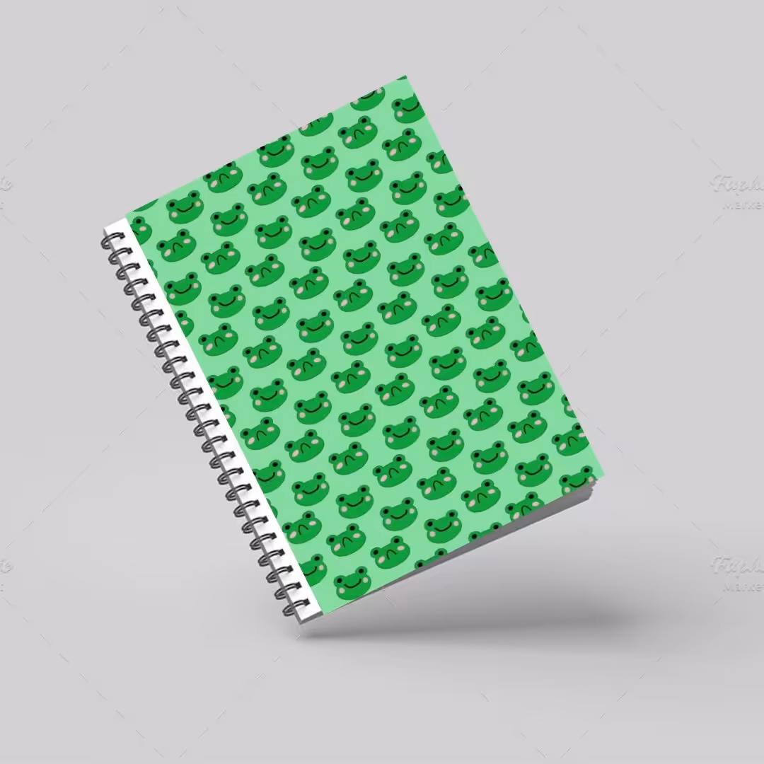 دفتر سیمی طرح frog