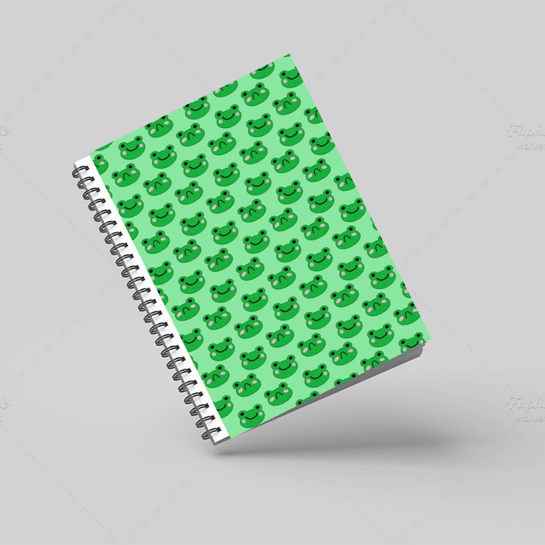 دفتر سیمی طرح frog