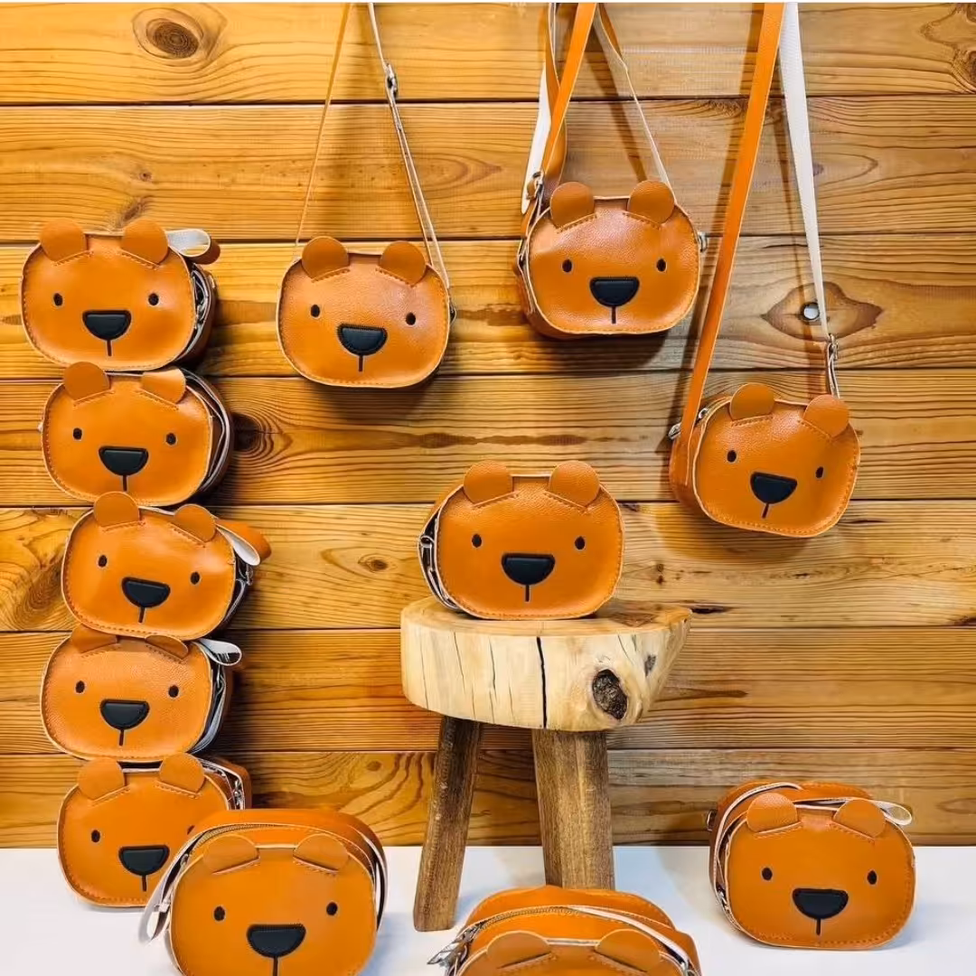 کیف دخترانه خرسی، کیف تدی، کیف بچگانه خرسی چرم مصنوعی