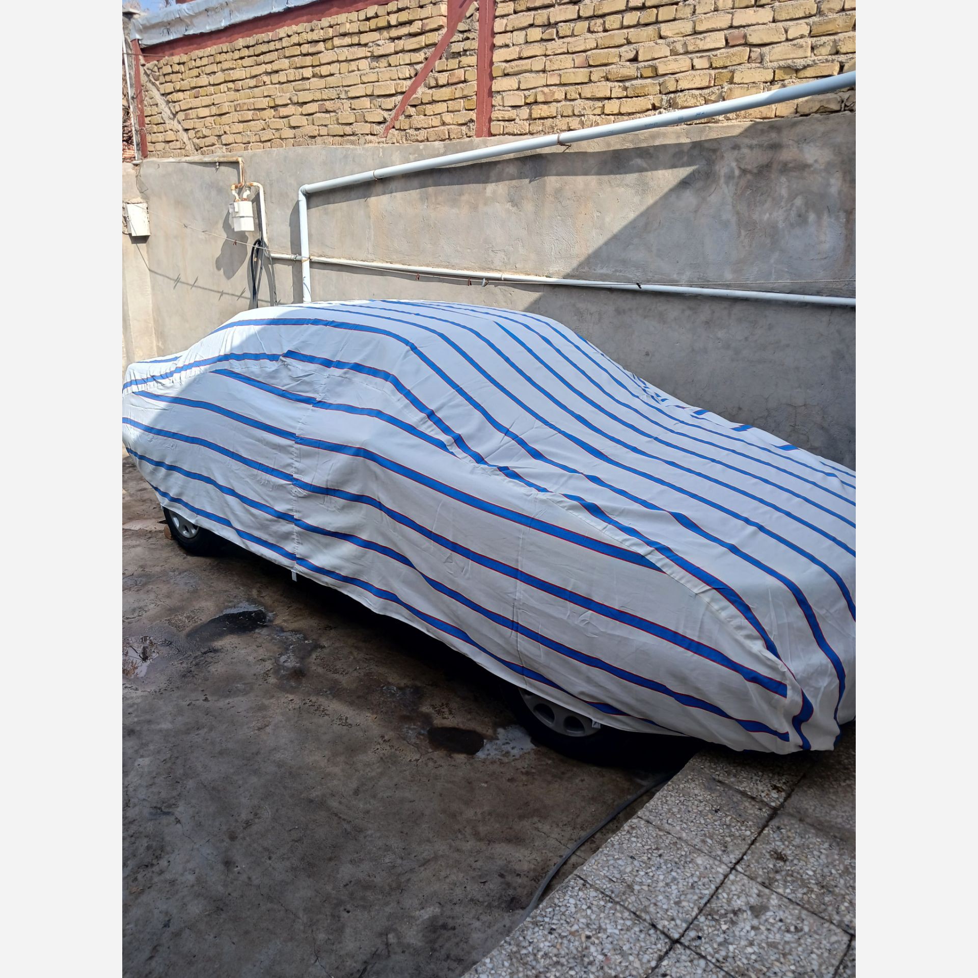 چادر   ماشین نخی پارس سمند کوییک رانا ساینا تیبا پراید تیبا 2  و  206 هاچبک. پنبه ای پراید 111