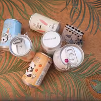 دستمال مرطوب طرح قوطی با طرح های فانتزی